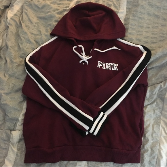 maroon pink hoodie